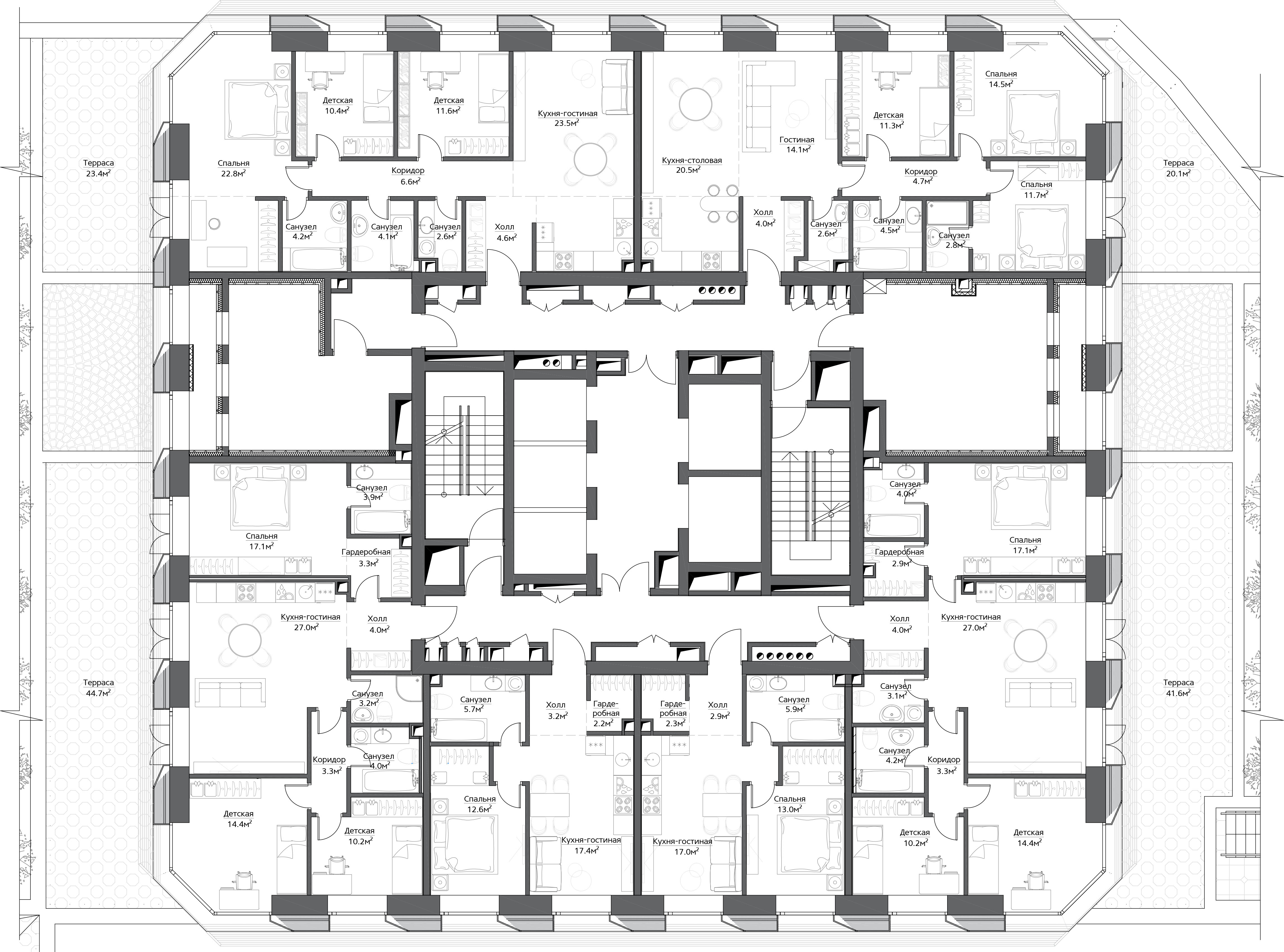 дмитровский 1 Кингчесс план 4 этажа